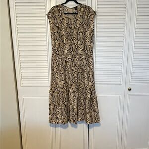 Snake Print Maxi Dress